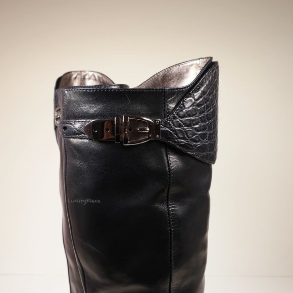 Amazing Gucci Boots with Alligator Croc Leather Rare - Picture 4 of 16